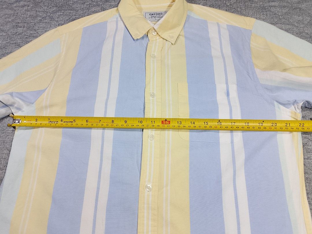 Net men Oxford button down short sleeve shirt (Category: Formal Shirts) located in Cadiz. Submitted by comradstuff (Listing ID 1445604086, Image 2). Description: Net men Oxford button down short sleeve shirt *with barely noticeable stains please see last photos w 22" l 29".