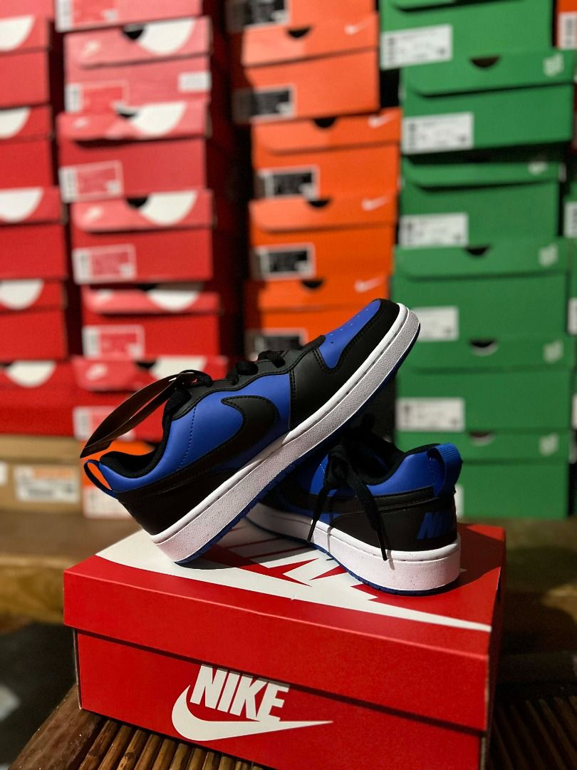 Nike court Borough royal (Category: Sneakers) located in Manila. Submitted by sneakerfire (Listing ID 1445421956, Image 2). Description: - Nike Court Vision Low sneakers - Striking royal blue, black, and white colorway - Classic basketball-inspired design - Comfortable for everyday wear - Includes original Nike box - A great pair of versatile sneakers size 6y.