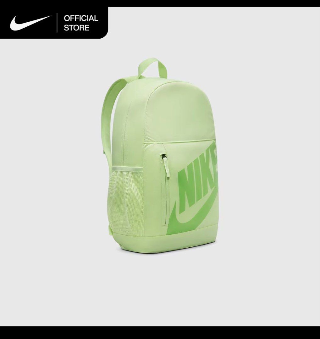 Nike Older Kids' Elemental Backpack (20L) - Light Liquid Lime (Category: Babies & Kids Fashion) located in Makati City. Submitted by blissfulmom09 (Listing ID 1445450229, Image 3). Description: Brand new / sealed / with tag **LAST PRICE POSTED.