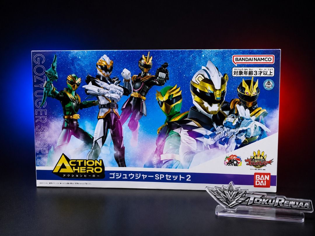 No. 1 Sentai Gozyuger Metallic Version Action Hero SP 2 Set (Category: Figurines & Statues) located in Pasig City. Submitted by tokurenjaa (Listing ID 1445499342, Image 2). Description: No. 1 Sentai Gozyuger Metallic Version Action Hero SP 2 Set = P3000 MOP: Gcash/Bank Transfer MOD: Lalamove/LBC/J&T Item Location: Ortigas, Pasig NO MEETUPS.