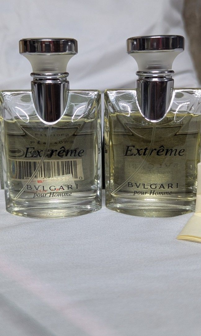 Old formulation Bvlgari pour homme extreme (Category: Fragrance & Deodorants) located in Marikina City. Submitted by bettercallson (Listing ID 1445587370, Image 2). Description: old formulation bvlgari pour homme extreme ✨LEFT BOTTLE 6,500 ✨RIGHT BOTTLE ❌SOLD❌ lalamove, grab or lbc.