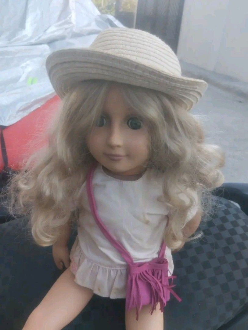 Our generation curly hair doll (Category: Kids Toys) located in Guiguinto. Submitted by selected_3rp (Listing ID 1445427073, Image 2). Description: our generation by batat curly hair doll 18 inches tall issue no pants.