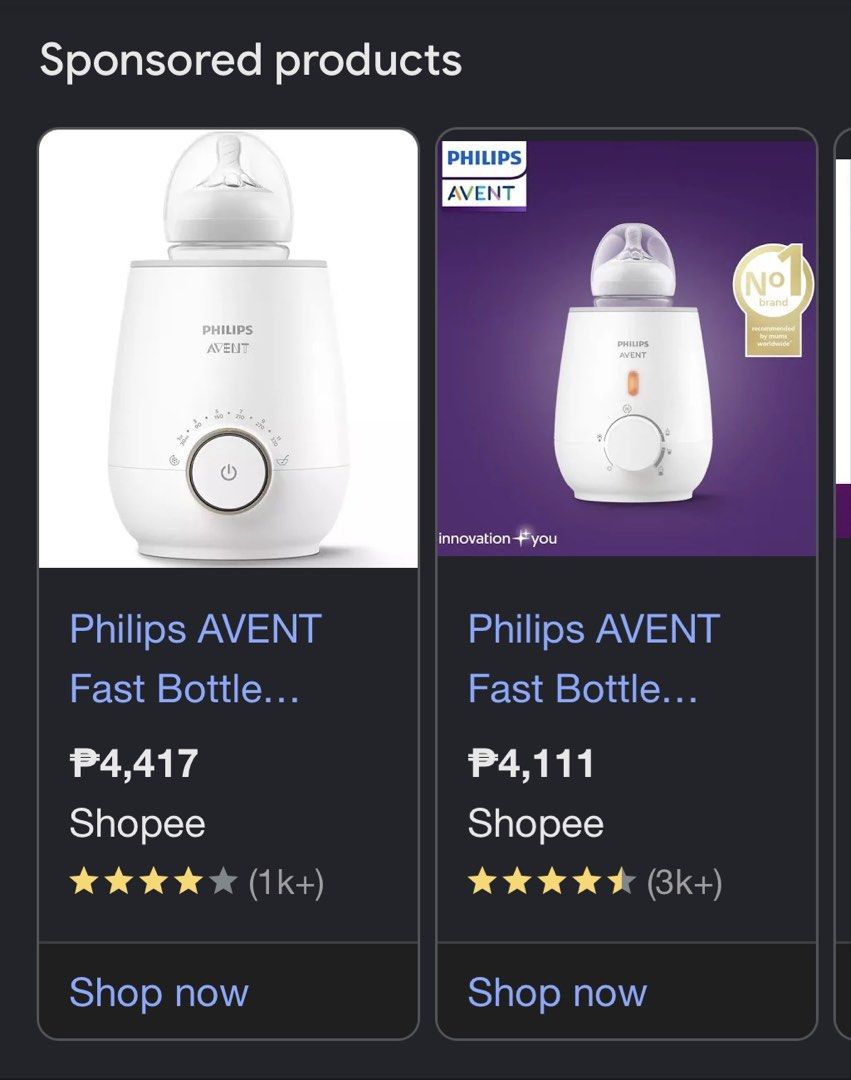 Philips Avent Bottle Warmer (Category: Other Baby Bathing & Changing Needs) located in Paranaque City. Submitted by dalle_closet (Listing ID 1445497983, Image 2). Description: almost new pa ito working well.