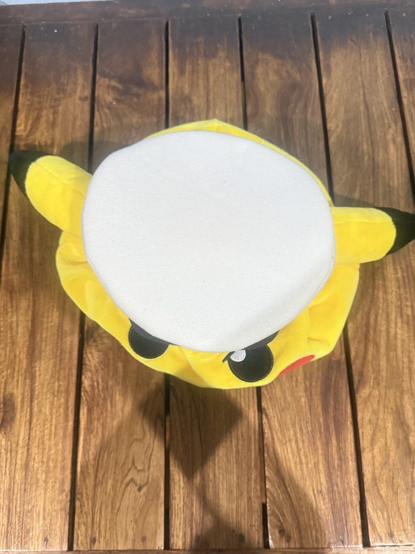 Pikachu Plush Hat (Category: Caps & Hats) located in Manila. Submitted by keeponsparklin (Listing ID 1445587751, Image 2). Description: Fresh from Japan 🇯🇵 Pokemon Captain Pikachu 100% Authentic ✨ Condition: 10/10 💙 • Brand New Price is Negotiable 💸 Mod: Lalamove, Grab, J&T Meetup: Sm San Lazaro, 711 Tayuman, Lrt Tayuman Mop: Gcash.