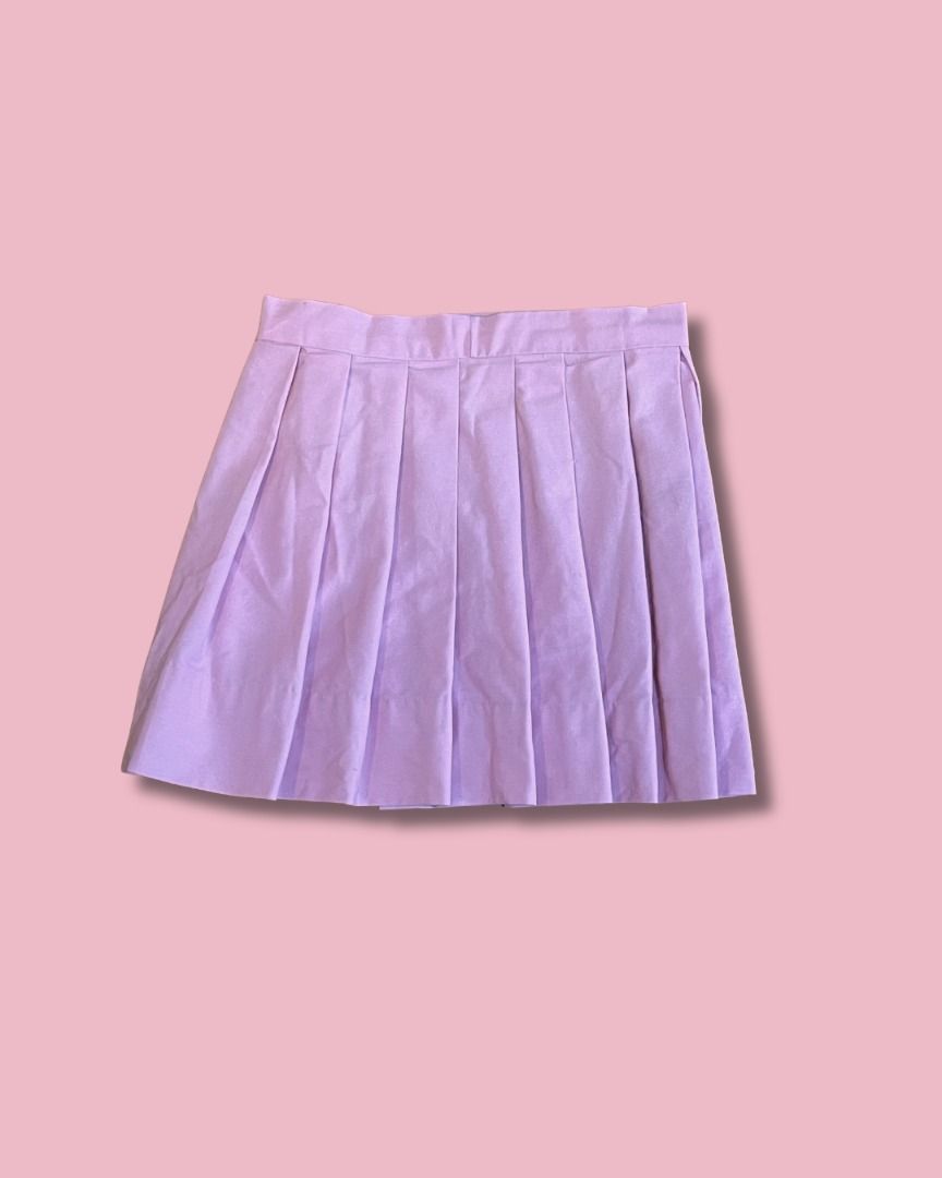 Pink Wrap Skirt (Category: Skirts) located in Quezon City. Submitted by foundmode (Listing ID 1445428146, Image 3). Description: Handmade 100% cotton Waist 26" Paint stain, hidden by front wrap .