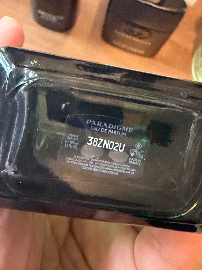Prada paradigme EDP (Category: Body Care) located in Quezon City. Submitted by brightwall (Listing ID 1445549188, Image 2). Description: Guaranteed Authentic — 100% Refund if Proven Fake. Only 3ml missing use for perfume review .