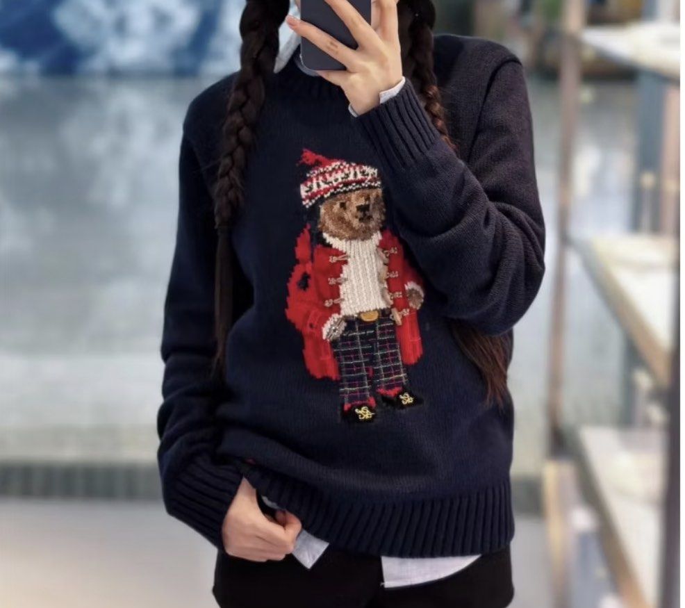 Ralph Lauren RL Bear Sweater Navy blue (Category: Coats, Jackets and Outerwear) located in Manila. Submitted by preloved_gbnicole (Listing ID 1445539993, Image 1). Description: Got it for 12,000 in canada Now selling for 10,000.