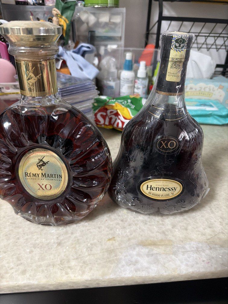 Remy Martin XO & Hennessy XO Cognac Bottles, Food & Drinks