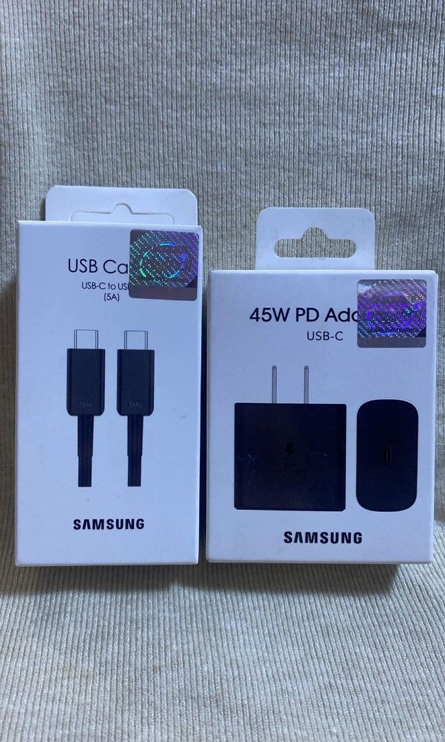 Samsung 45W ADAPTER USB-C to C CABLE CHARGER (Category: Chargers & Cables) located in Manila. Submitted by pricious (Listing ID 1445568171, Image 1). Description: .