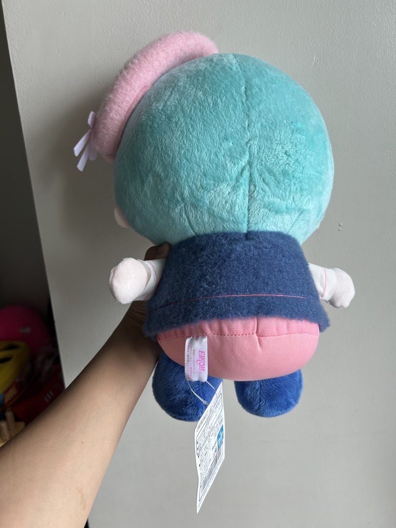 Sanrio Characters Plush Toy - Pink & Blue (Category: Plushies & Soft Toys) located in Mandaluyong City. Submitted by luna_elisse (Listing ID 1445467217, Image 2). Description: - Adorable Sanrio plush toy - Features character with teal hair and pink beret - Dressed in a blue vest and pink bottoms - Made of soft and cuddly material - Ideal gift for any Sanrio fan - Comes with original tags attached -Price:850+sf -MOP: Gcash/BDO/GOtyme -Location: Ma
