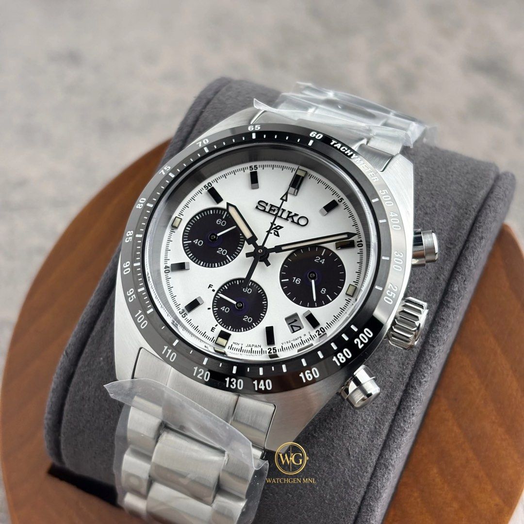 Seiko Prospex SSC813 SSC813P1 Panda v1 (Category: Men's Watches) located in Manila. Submitted by drhanlie (Listing ID 1445431315, Image 2). Description: Seiko Prospex SSC813 | SSC813P1 Panda v1 Discontinued Speedtimer “Panda” Solar Chronograph ⌚️ A clean and iconic racing chronograph featuring a crisp white dial with black sub-dials, inspired by Seiko’s historic Speedtimer legacy. FOR ONLY ₱35,990 ✅ Movement: V192 Solar Chronograph Crystal: Sapph