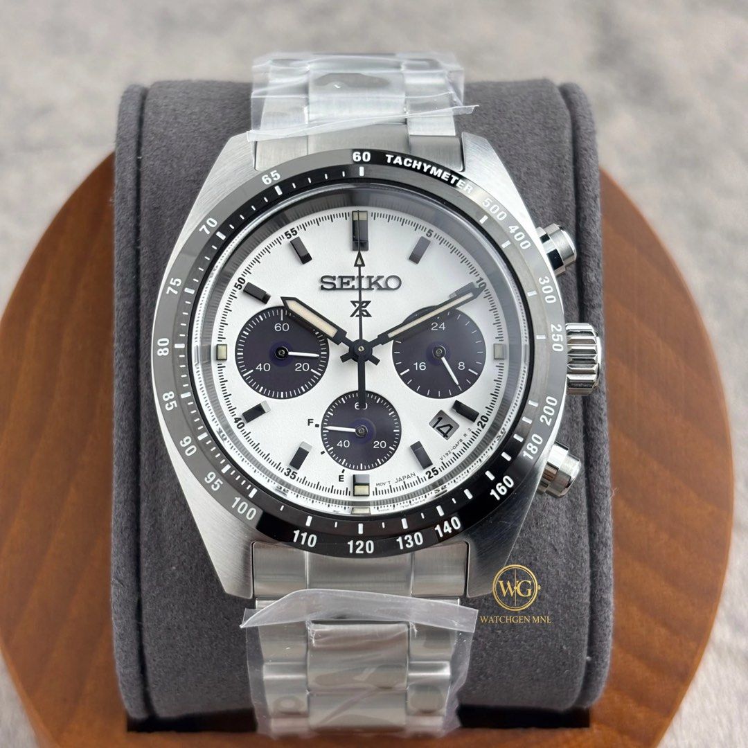 Seiko Prospex SSC813 SSC813P1 Panda v1 (Category: Men's Watches) located in Manila. Submitted by drhanlie (Listing ID 1445431315, Image 1). Description: Seiko Prospex SSC813 | SSC813P1 Panda v1 Discontinued Speedtimer “Panda” Solar Chronograph ⌚️ A clean and iconic racing chronograph featuring a crisp white dial with black sub-dials, inspired by Seiko’s historic Speedtimer legacy. FOR ONLY ₱35,990 ✅ Movement: V192 Solar Chronograph Crystal: Sapph