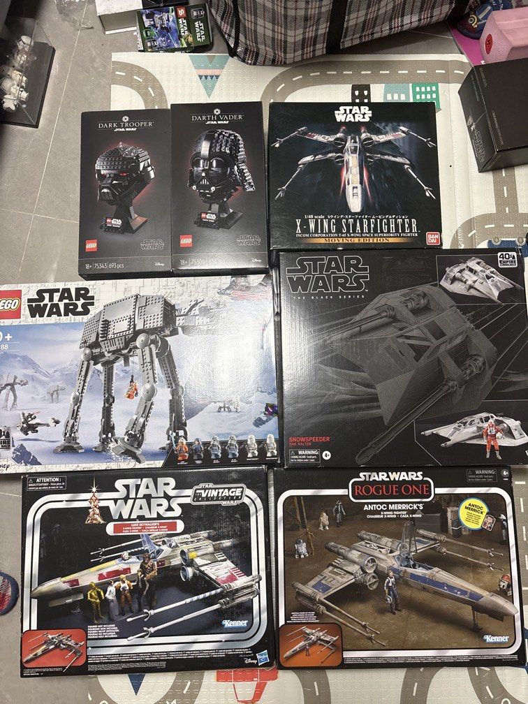 star wars lego 75304 75343 75288 1/48 x - wing starfighter bandai black series snowspeeder luke skywalkers （分類：樂高及拼砌組合）位於 Hong Kong。 由 llp0811 提交（商品編號 1445600257，圖片 1）。簡介： 全部未拆過未開過 不過有一定年紀 完美主義慎入 可自行報價價格可議 5000全走。