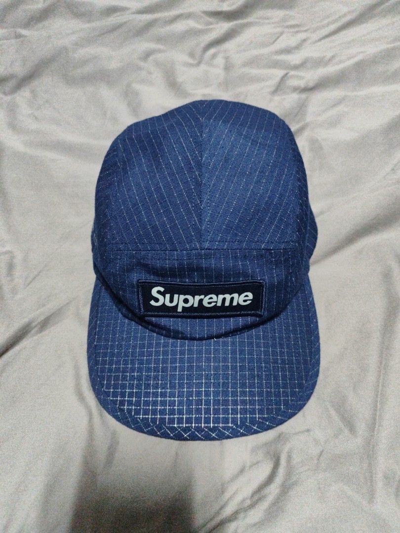 Supreme 3M Camp Cap Reflective Navy Blue, Men's Fashion, Watches