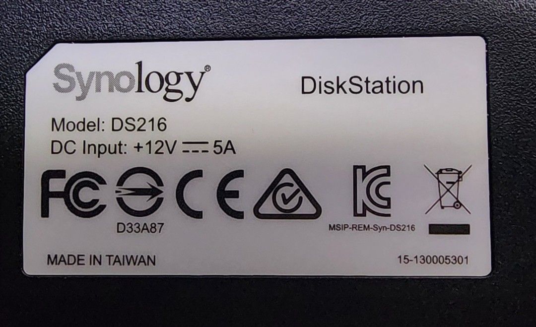 Synology DiskStation DS216 NAS Drive490345482242631681