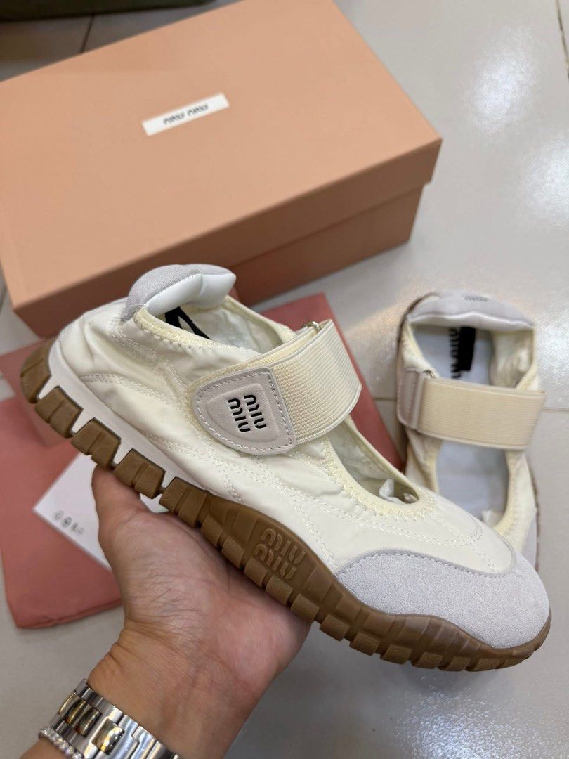 Tyre Ballerina MiumiuWomens size (Category: Sneakers) located in Quezon City. Submitted by prettysoleph1_ (Listing ID 1445583686, Image 2). Description: ♡ Actual pic posted ♡ Onhand limited stock onhand ♡ No cancellation, return and exchange of orders. ♡ No rush orders / RUDE BUYERS ♡ No payment, no book /No book rider then pay ♡ Payment first policy in all items: GCASH or BANK ♡ mod: SDD (can only accomodate buyers from mm) LBC for outside metro