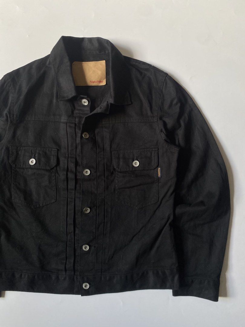 Vintage Purple & Yellow Type-II Denim Jacket (Category: Coats, Jackets and Outerwear) located in Baguio. Submitted by archival.store (Listing ID 1445444670, Image 2). Description: Size tagged: Issue:none Width: 20 Length:25 Shoulder:16.5 Sleeve: 24 Mine:990.
