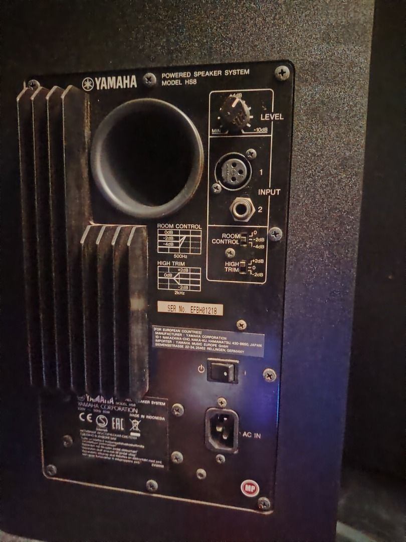 YAMAHA HS8 MATCH PAIR (Category: Soundbars, Speakers & Amplifiers) located in Caloocan City. Submitted by noblemoon.950fc7 (Listing ID 1445587619, Image 3). Description: rarely used and always 12oclock volume.
