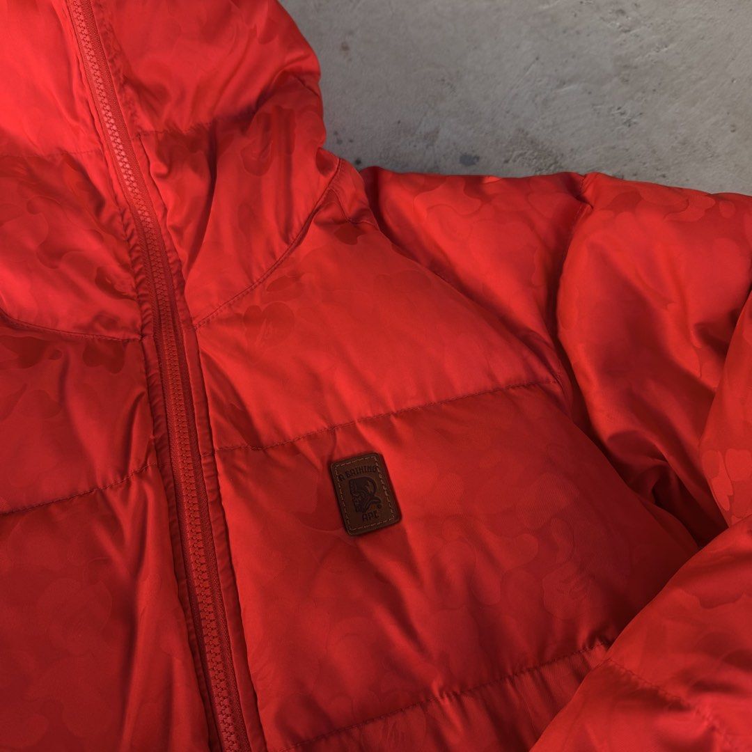 A Bathing Ape JACQUARD ABC CAMO DOWN JACKET (Category: Community) located in Cavite. Submitted by shiro_____. (Listing ID 1445642863, Image 2). Description: For sale🔥 A Bathing Ape JACQUARD ABC CAMO DOWN JACKET Size medium Length 26 Width 21 Excellent condition Price 8500 Pm🗝️.