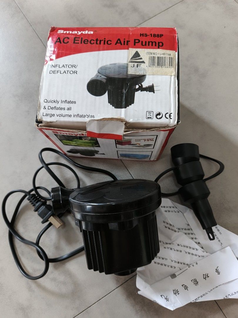 AC Electric Air Pump. DECLUTERING (Category: Home Improvement Tools & Accessories) located in Marikina City. Submitted by dearamariph (Listing ID 1445610014, Image 2). Description: used. no damage. working pick up at Marikina.