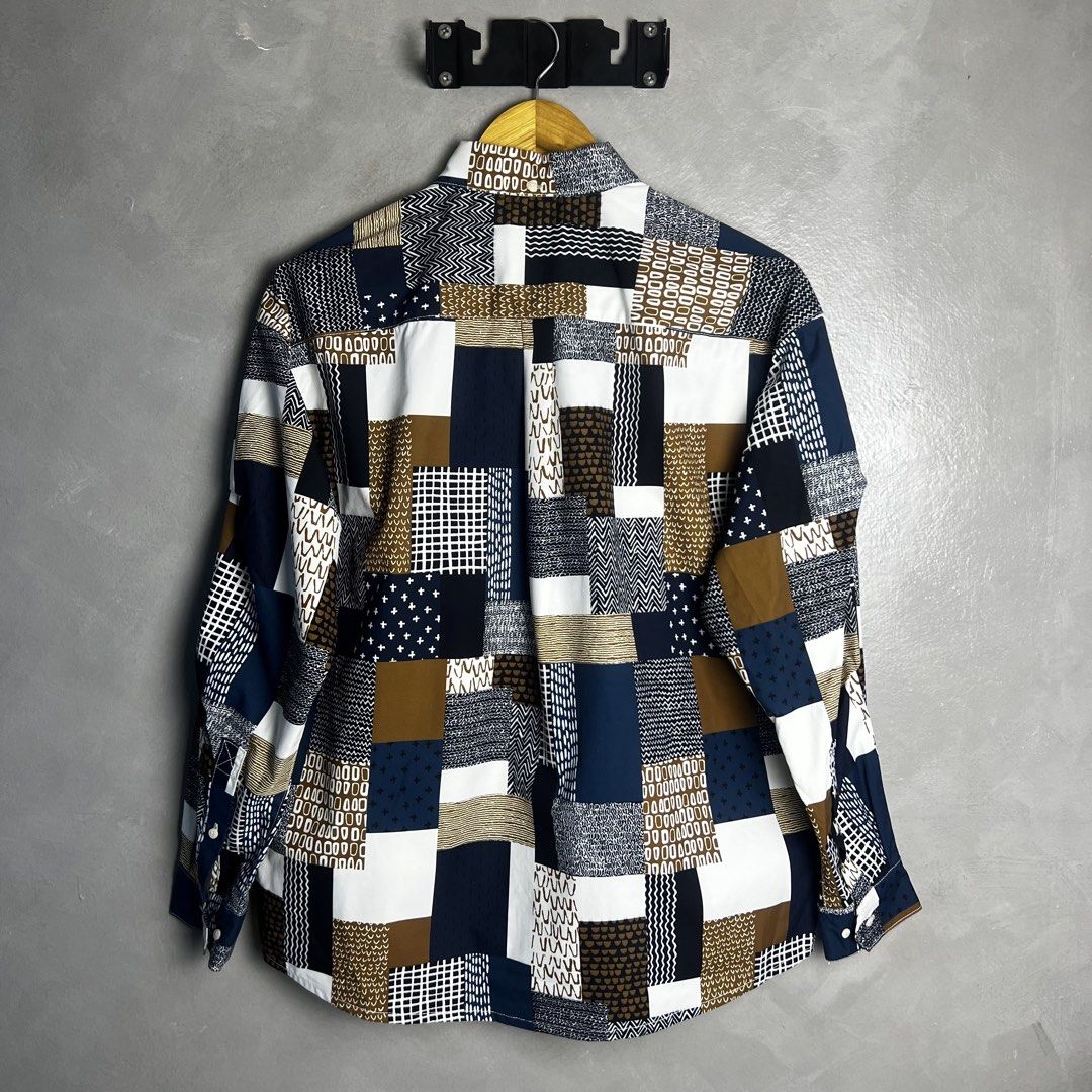 Ad-Lib - Patchwork Jacket (Category: Coats, Jackets and Outerwear) located in Quezon City. Submitted by cityboycrates_ph (Listing ID 1445738436, Image 2). Description: Size: S 28" length 23" width Material: Polyster Made In: Japan Condition: Excellent Color rate: 9.5/10 Issue: None Exact metrics shared upon inquiry. Take a quick moment to double-check the size & condition. Once an order is placed and confirmed, we may not be able to make changes 