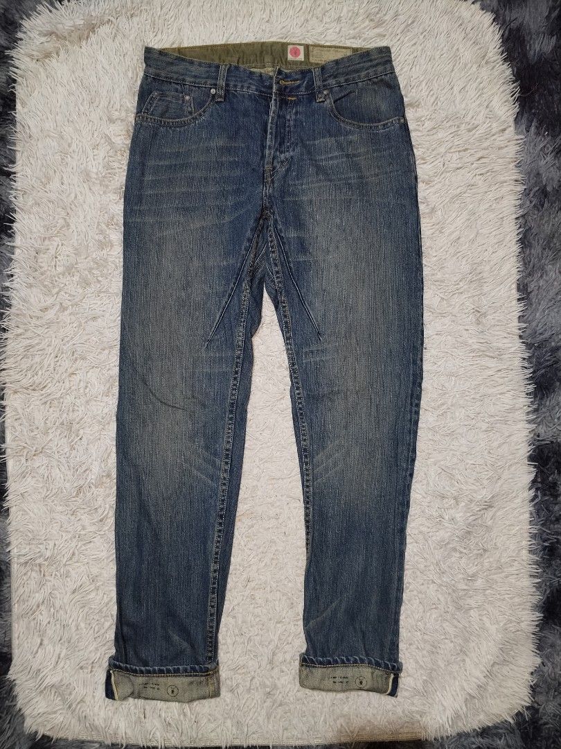 All Saints Japan Selvedge Jeans (Category: Jeans) located in Taytay. Submitted by the_vtg_pop-up (Listing ID 1445648601, Image 1). Description: missing button.