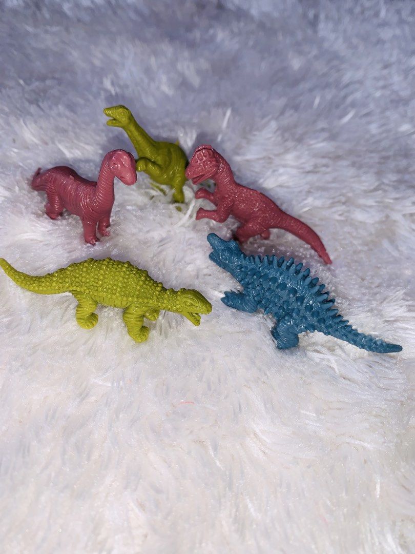 Assorted Dinosaur Toy Figures (Category: Figurines & Statues) located in Pasig City. Submitted by nyca1989 (Listing ID 1445645829, Image 2). Description: Assorted Dinosaur Toy Figures 🦖🦕 These colorful dinosaur figures are perfect for party favors, cake toppers, collections, or educational play! ✨ Includes various dinosaur species, such as Stegosaurus and Ankylosaurus. ✨ Made from durable plastic, soft rubber, or vinyl material (varies by set).