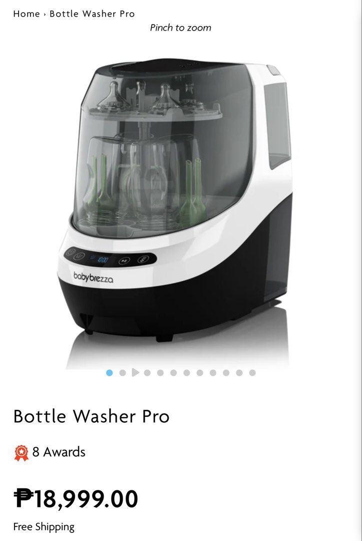 Baby Brezza Bottle Washer Pro BRAND NEW (Category: Breastfeeding & Bottle Feeding) located in Manila. Submitted by ___nluxuries (Listing ID 1445647869, Image 1). Description: Unused item Brand new (opened for testing unit upon purchased) Bought at Baby company SM Megamall Orig price ₱18,999.