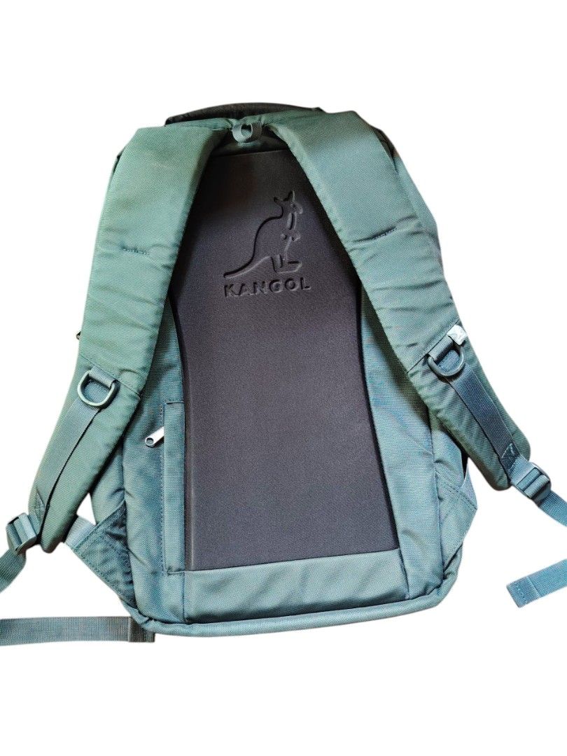 Backpack (Category: Backpacks) located in Manila. Submitted by grandcat_923221 (Listing ID 1445653176, Image 3). Description: kangol backpack large compartment and lots of pockets with comfortable foam at the back of the bag complete tags good as new from abroad.