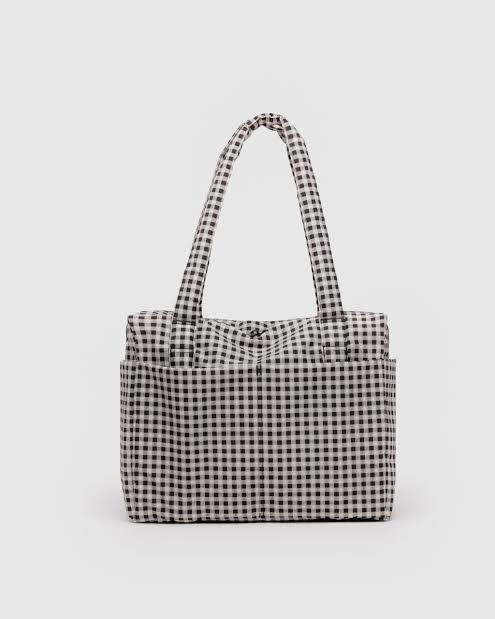 Baggu Small Carry-On Cloud Bag (B&W Gingham) (Category: Shoulder Bags) located in Cebu City. Submitted by fibonaccispiral (Listing ID 1445647447, Image 1). Description: Bought from Certified Calm last December. Never used..