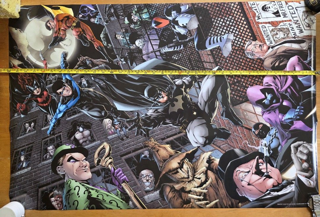 Batman and Villains Comic Art Poster (Category: Comics & Manga) located in Antipolo. Submitted by saslbs (Listing ID 1445726173, Image 2). Description: 🖤Rare 2008 DC's Gotham L36 inches x W24 inches Imported poster as good as brand new. Just unwrapped it to show the measurements. Php 3k Payment thru g-cash. Delivery thru Lbc or lalamove care of buyer. .