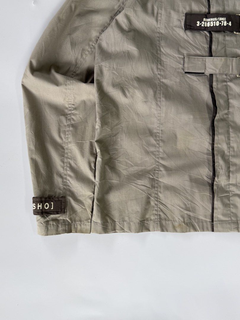 Bernings Sho Punk Tactical Utiltity Jacket (Category: Coats, Jackets and Outerwear) located in Baguio. Submitted by themgarbage (Listing ID 1445718598, Image 3). Description: Size tagged:M Issue:stains Width:20.5 Length:26 Shoulder:17 Sleeve:24.5.