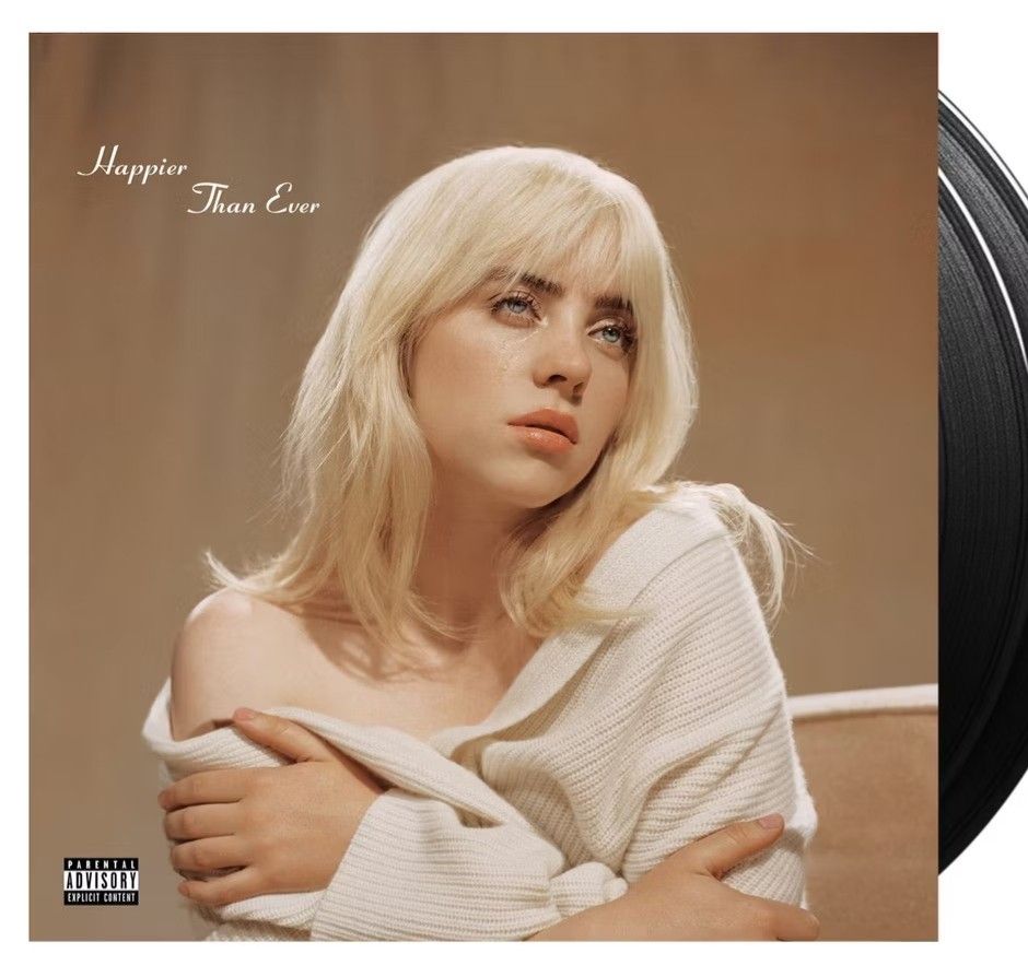 BILLIE EILISH Happier Than Ever Vinyl (Black, 2LP) (Category: Vinyls) located in Manila. Submitted by jhenaloymerchandise (Listing ID 1445610961, Image 2). Description: BILLIE EILISH Happier Than Ever Vinyl (Black, 2LP) = ₱5,500 made in Canada.