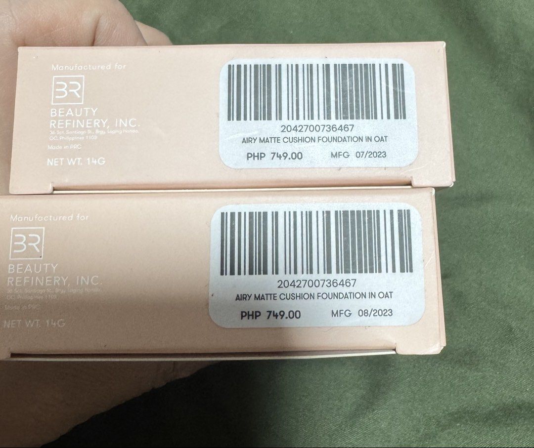 BLK Airy Matte Cushion Foundation (Category: Makeup) located in Quezon City. Submitted by kthvdmd (Listing ID 1445639119, Image 3). Description: Shade: OAT ⭕️ 1 available.