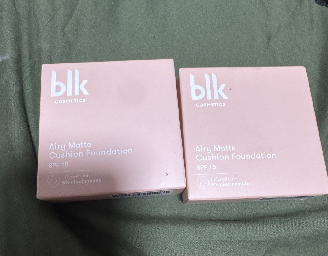 BLK Airy Matte Cushion Foundation (Category: Makeup) located in Quezon City. Submitted by kthvdmd (Listing ID 1445639119, Image 1). Description: Shade: OAT ⭕️ 1 available.