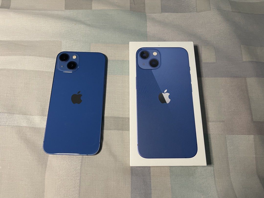 Blue iPhone 13 - 91% BH with minimal scratches (Category: iPhone 13 Series) located in Paranaque City. Submitted by chengfinds (Listing ID 1445619702, Image 1). Description: FIXED PRICE -Lady owned - Comes with free cases, box, powermac paperbag, and original charger cord (used) - Bought in July 2024 IMPORTANT: - LCD has tiny scratches but it’s still smooth and it doesn’t affect the performance - May chipped na part but macocover siya with a case