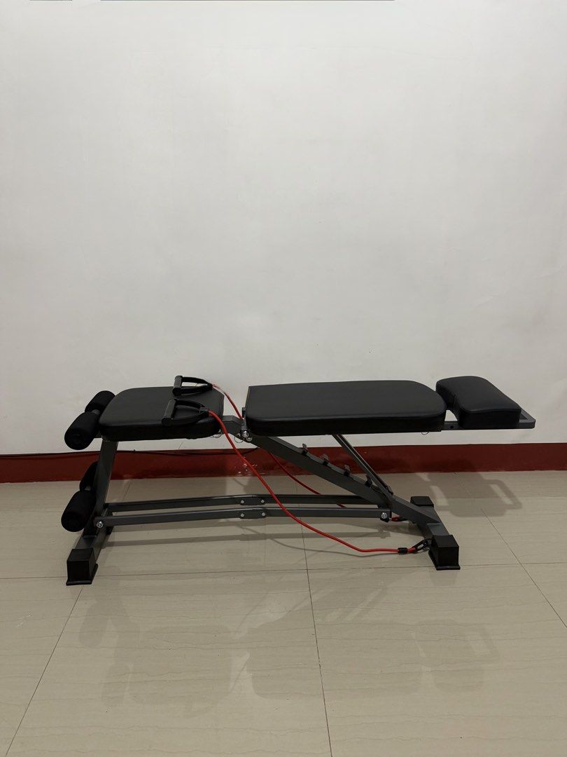 Brand new heavy duty bench press foldable and adjustable (Category: Cardio & Fitness Machines) located in Pasig City. Submitted by mrgine (Listing ID 1445776580, Image 2). Description: HEAVY DUTY BENCH PRESS FOLDABLE & ADJUSTABLE CASH ON DELIVERY🔥BRAND NEW🔥 FREE ASSEMBLE 🔥Freebies 2pcs Rope band -Upright -Incline -Flat -Head Support -decline -Foldable -Adjustable -Heavy Duty Bench Press -500Kg Max Capacity Weight Price: 3,500 pesos Pick up or 