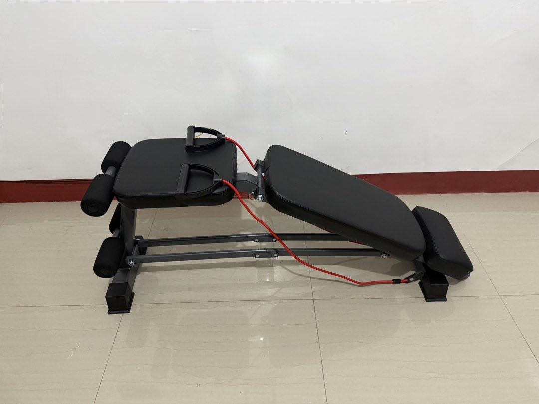 Brand new heavy duty bench press foldable and adjustable (Category: Cardio & Fitness Machines) located in Pasig City. Submitted by mrgine (Listing ID 1445776580, Image 3). Description: HEAVY DUTY BENCH PRESS FOLDABLE & ADJUSTABLE CASH ON DELIVERY🔥BRAND NEW🔥 FREE ASSEMBLE 🔥Freebies 2pcs Rope band -Upright -Incline -Flat -Head Support -decline -Foldable -Adjustable -Heavy Duty Bench Press -500Kg Max Capacity Weight Price: 3,500 pesos Pick up or 