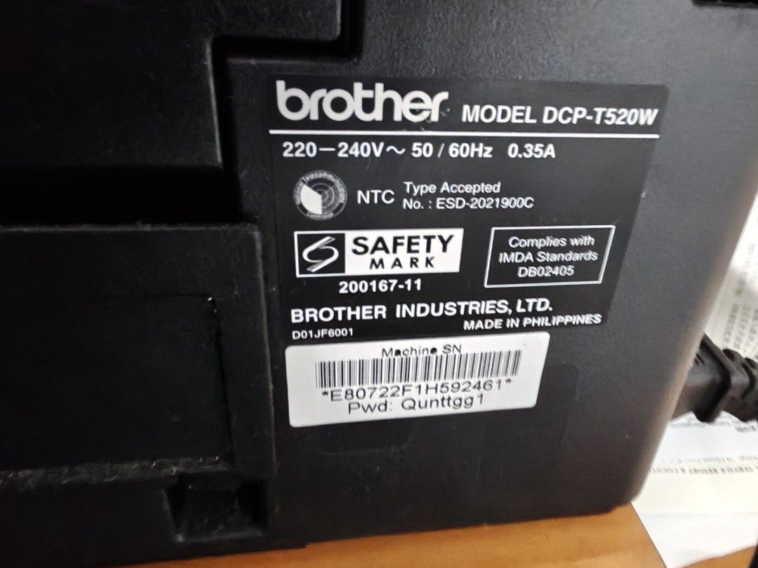 Brother DCP-T520W Printer Scanner491318213482926081