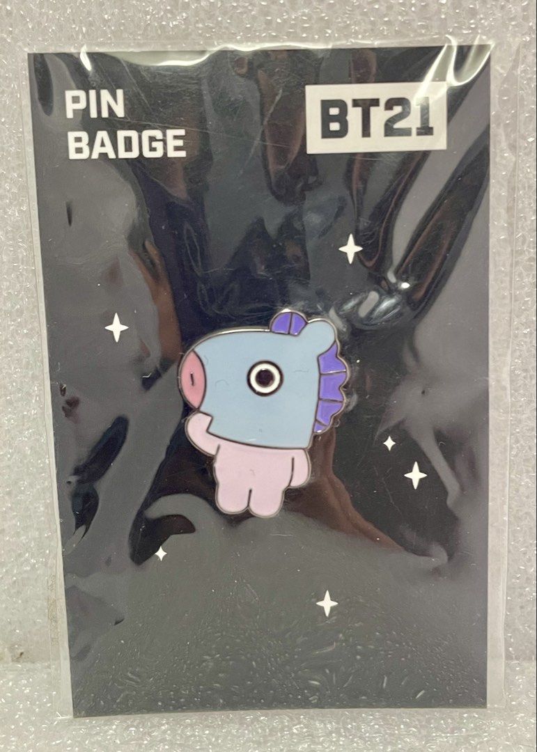 BT21 MANG Pin Badge by Monopoly (Category: Character Goods) located in Quezon City. Submitted by end_less_repeat (Listing ID 1445735672, Image 1). Description: ₱80 each 3 Available - Official BT21 MANG pin badge - Made by Monopoly - Dimensions: 55x75mm - Perfect for decorating bags, jackets, and more! - Authentic LINE FRIENDS product - Proudly made in Korea.