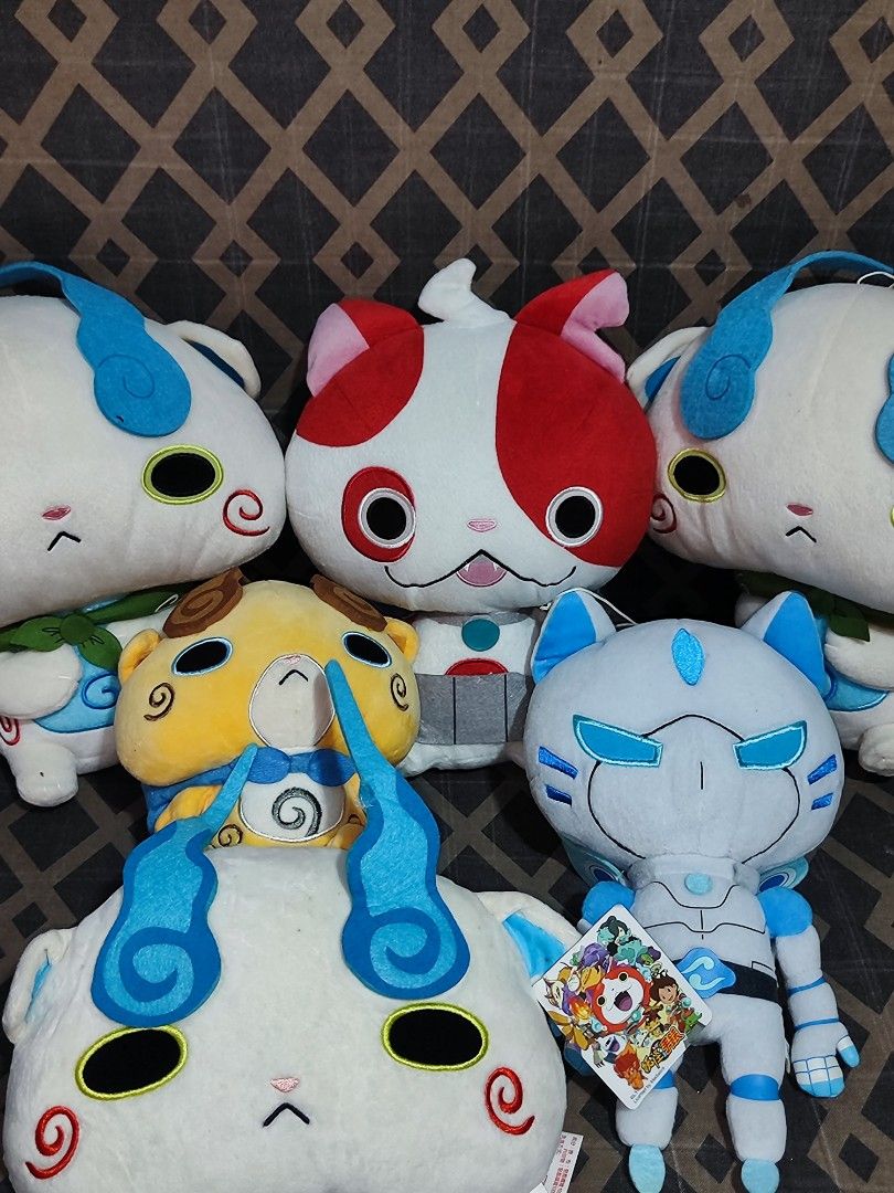 Bundle Mixed Yo-kai Watch Plushie Toys (Category: Plushies & Soft Toys) located in Quezon City. Submitted by understuffcollectibles (Listing ID 1445639088, Image 1). Description: ₱1,500 Size: Medium Plushies 6pcs 💢 Need Wash / Stock Item Courier J&T or Lalamove around Metro Manila.