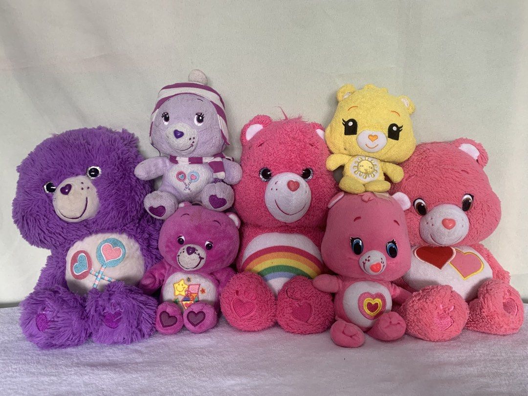 Care Bears Plush Bundle SET (Category: Plushies & Soft Toys) located in Quezon City. Submitted by breadjinniecheeks (Listing ID 1445677118, Image 1). Description: BUNDLE SET! no tingi 🙇🏻‍♀️ - need wash! - check pics for details, selling as is. MOP: May@ only MOD: J&T or Lalamove/Grab.