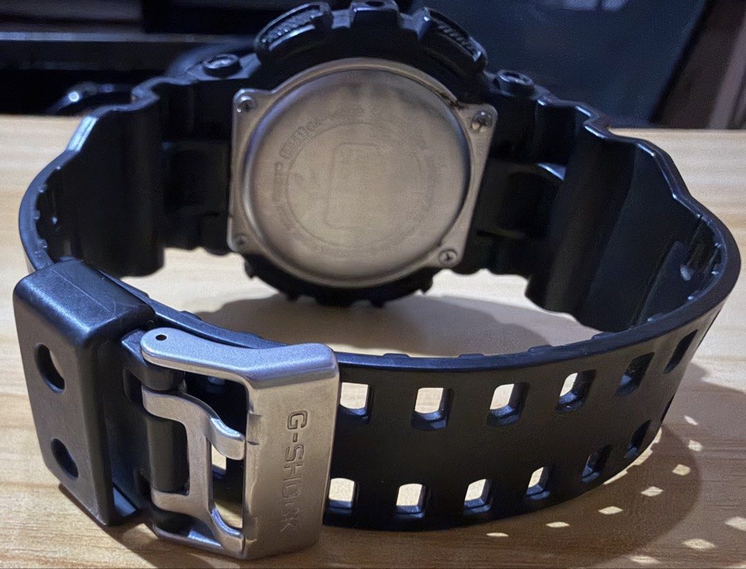 Casio G-Shock GA-100MB Watch (Category: Men's Watches) located in Quezon City. Submitted by dkzweb (Listing ID 1445761734, Image 2). Description: - Authentic Black Casio G-Shock GA-100MB - Shock-resistant and antimagnetic structure - Water resistant up to 20 bar (200 meters) - Includes original box - Ideal for everyday wear and sports activities - Need to replace battery .