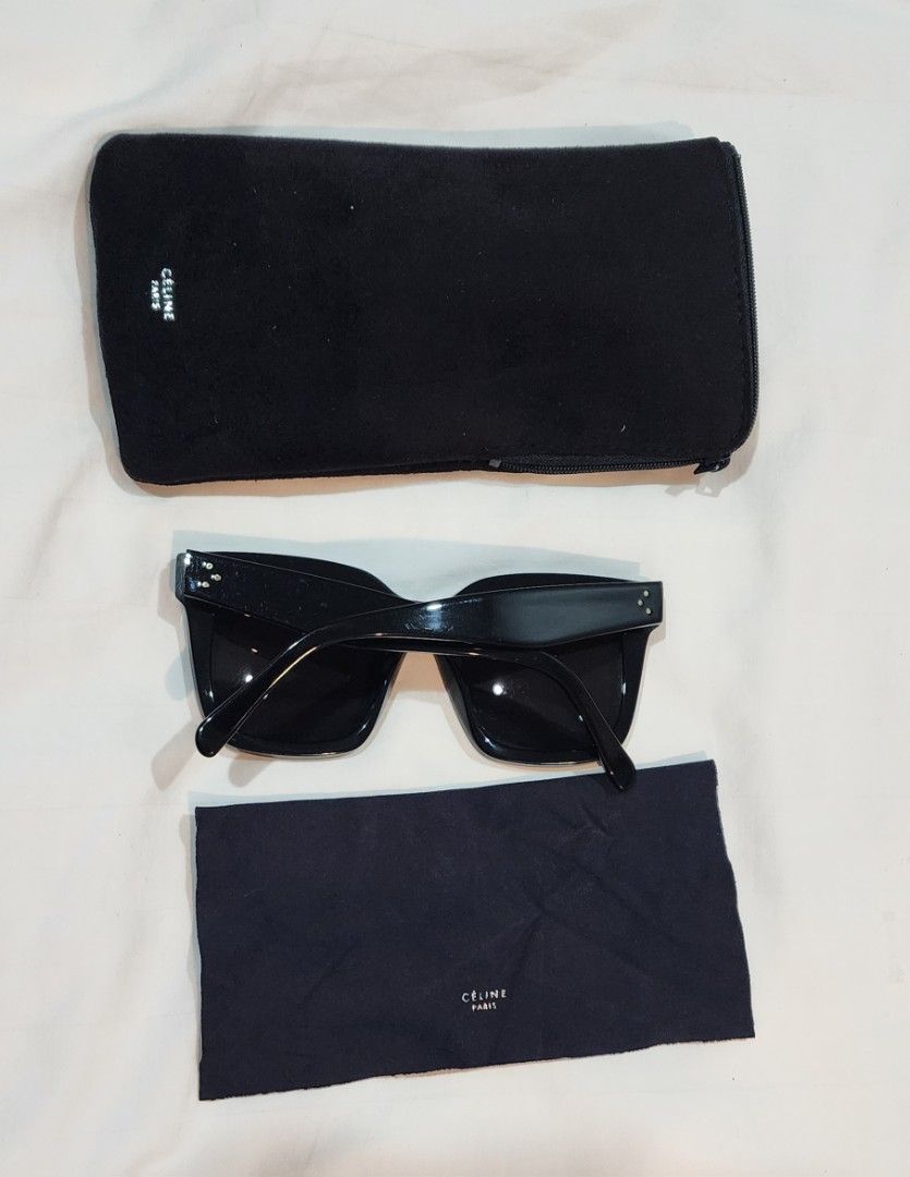 Celine Tilda Sunglasses (Category: Sunglasses & Eyewear) located in Butuan. Submitted by sofiaharmonie (Listing ID 1445613367, Image 3). Description: - Authentic Celine Tilda CL41076/S 807BN - Black acetate frames - Square shape - Comes with original Celine case - Includes original cleaning cloth - Ideal for everyday wear or as a statement piece - Selling as is.