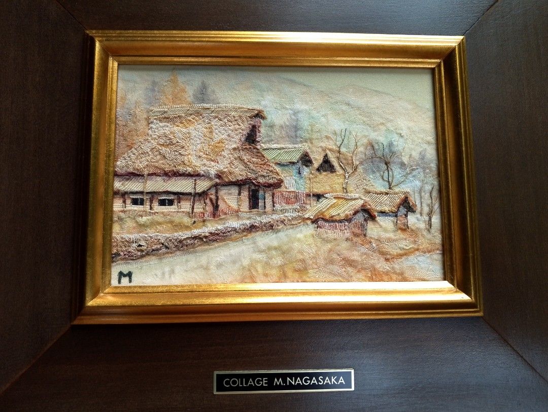 Vintage Nuno-e Collage Art M. Nagasaki Framed Artwork (Category: Frames & Pictures) located in Binangonan. Submitted by stufflikedat (Listing ID 1445707698, Image 2). Description: Vintage Nuno-e (fabric picture) framed artwork by Japanese artist Masatsugu Nagasaka entitled "Autumn In The Sky" signed in excellent condition given it's age with authentication at the back, Nuno-e is a traditional Japanese technique that uses pieces of colored fabric 