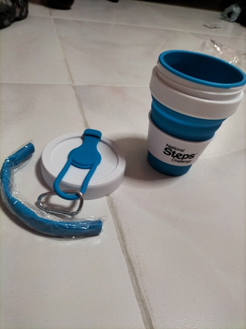 Collapsible Cup with Lid and Straw490899651178024960