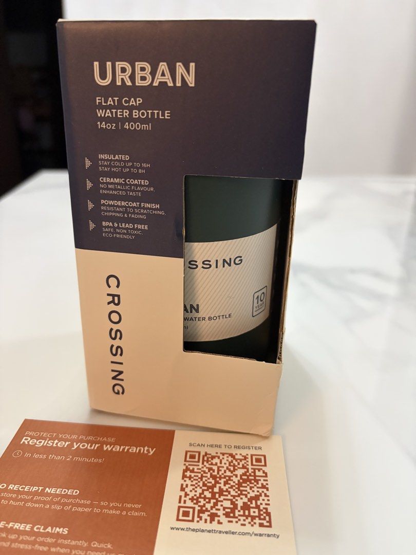 Crossing Urban Ceramic S/S Insulated Flat Cap Bottle 400ml491265572346286081