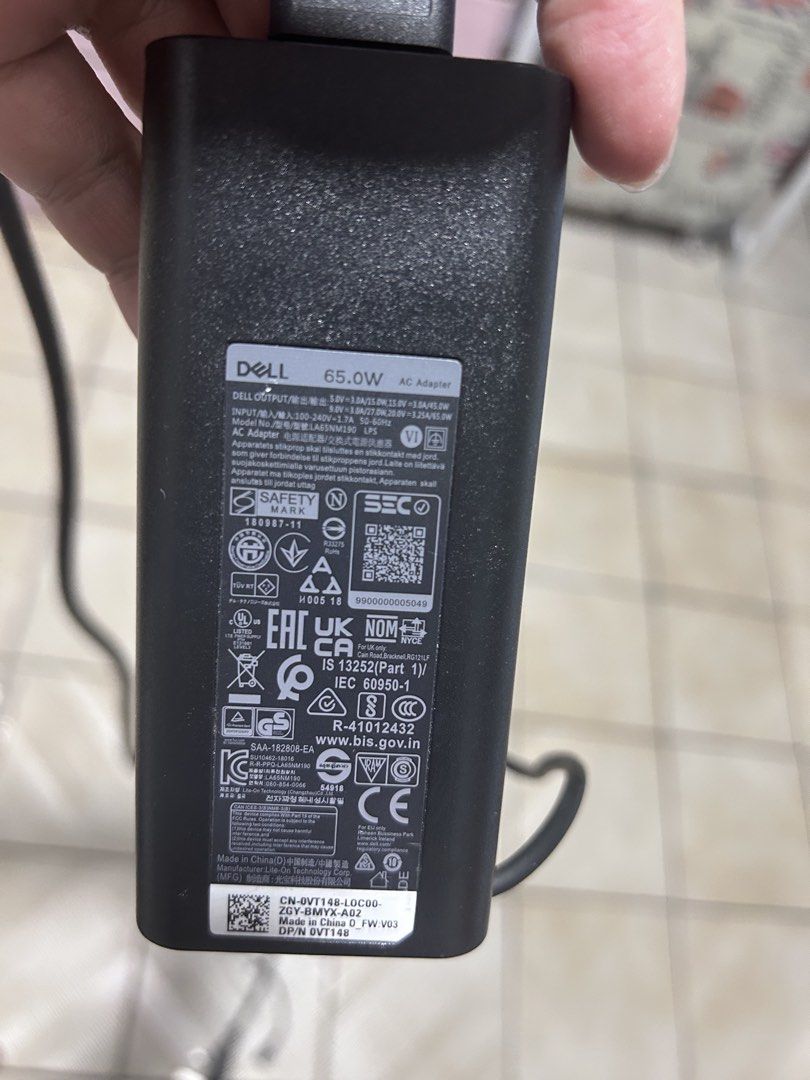 Dell 65W AC Adapter USB-C Power Supply491299754046935042