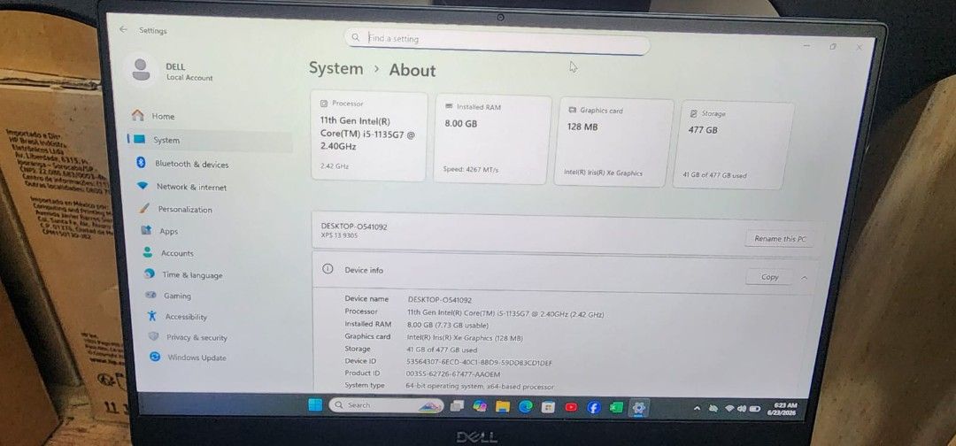 Dell XPS 9305491295002895984647