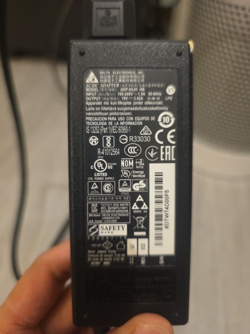 Delta Electronics AC Adapter 6DTW7400DF5491181684923443204